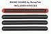 Rhino Guard by BumpTek - Heavy Duty Corner Car Bumper Guards - Made in Europe Bumper Protection - Includes 4 Bumper Guard Pieces (Matte Black) (Medium 20