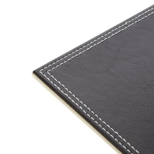 Sets de table en simili cuir au design rectangulaire chic - 2