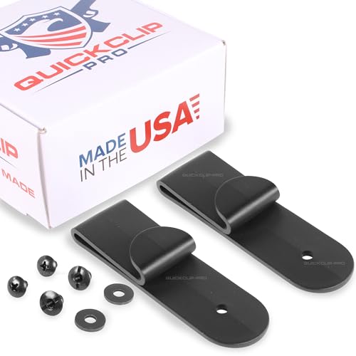 QuickClip Pro J Clips Style Holster Under The Belt Hidden IWB Tuckable Kydex JClip for 1.50