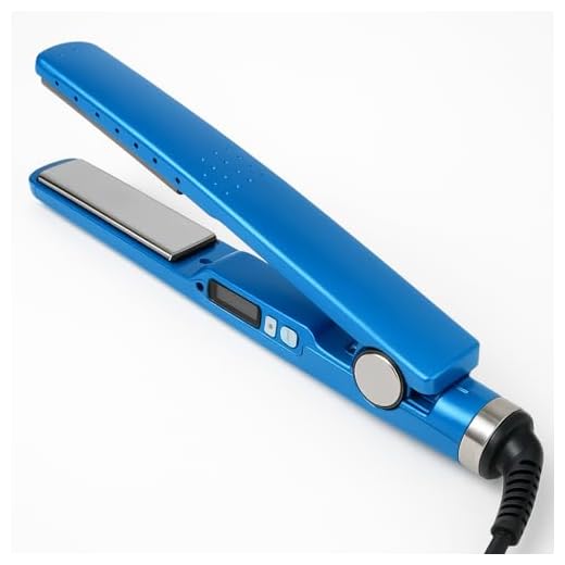 Chapinha de Cabelo Profissional de Titânio Bivolt 110V/220V Temperatura até 230°C Tecnologia Iônica Prancha Alisadora Azul