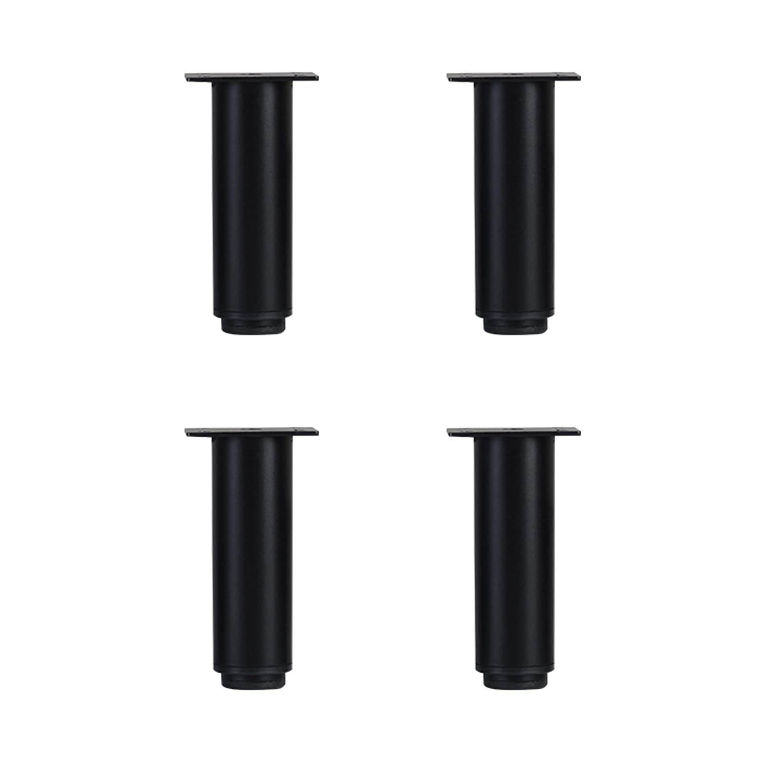 Gambe per mobili robuste/gambe per tavoli/gambe per divani industriali in metallo/gambe di ricambio regolabili/portanti: 200 kg/441 libbre/set da 4 (12c/4,7 pollici nero) (bianco 25 cm/9,8 pollici) 8