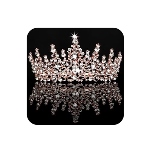 COCIDE Tiara and Crown for Women Crystal Queen Crown Rhinestone Tiara for Girl Bride Wedding Hair Accessories for Bridal Birthday Party Prom for Halloween Cos-play Costume Christmas