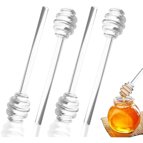 BOSMIOW Clear Glass Honey Dippers Cover