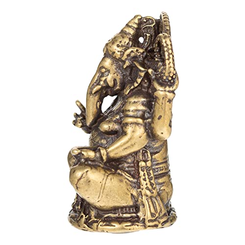 Mini Ganesha Statue,Small Ganapati Ganesh Statue,Ganpati Idol,Cute Ganesa Statue,Ganesha Figurine,Elephant God,Elephant Buddha,Lord Of Success-Copper Bronze Ganesha Buddah-Handmade For Home Decor #TOP3