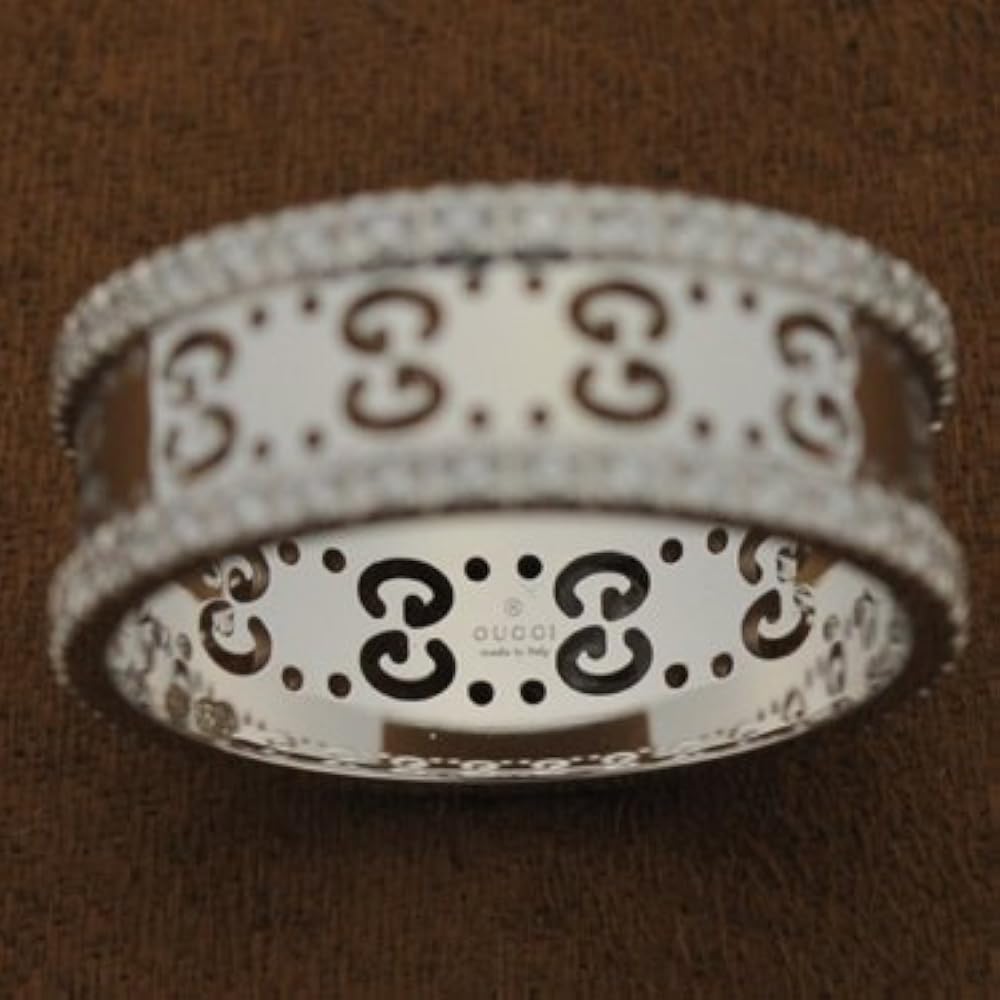 Amazon.co.jp: GUCCI 201938-J8540-9066-23 Ring K18WG Ring 18K White