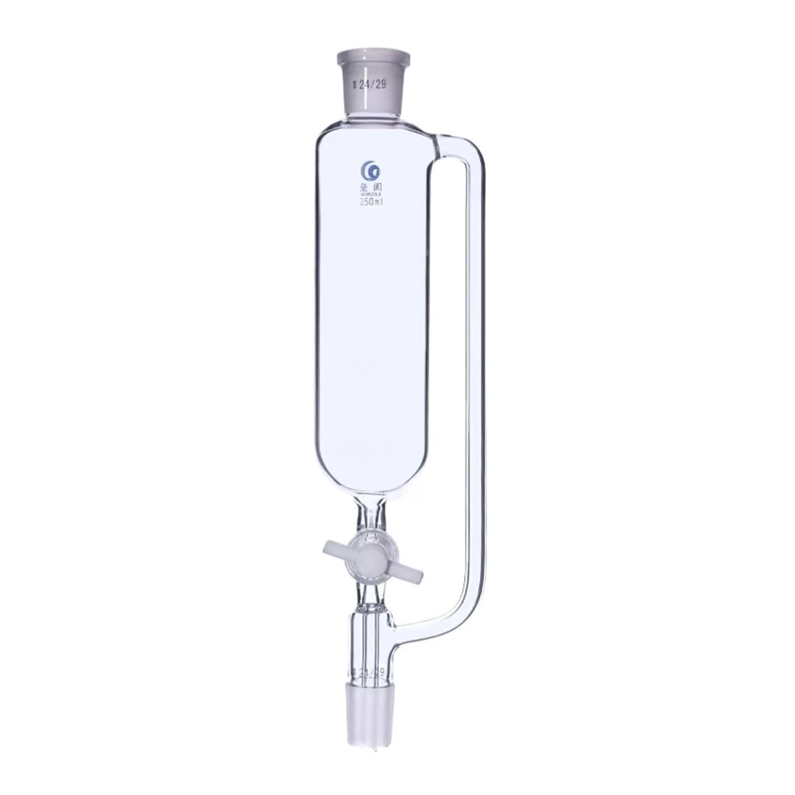 1 Stück 25 ml bis 1000 ml Laborglas Scheidetrichter mit konstanter zylindrischer Form Tropftrichter mit konstantem Druck und PTFE-Kolben(100ml 24x24)