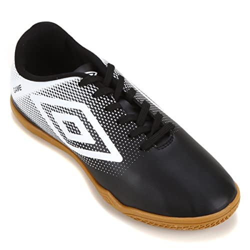 UMBRO Game Jr Calçado de Futebol, Unissex Criança, Preto/Branco, 34