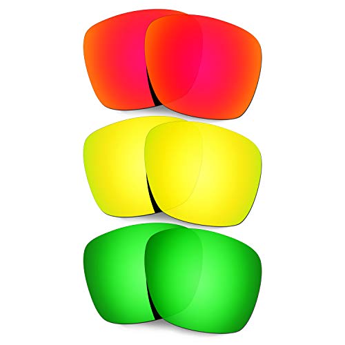 Lentilles Oakley TwoFace XL OO9350 Or 24 carats Vert Rouge