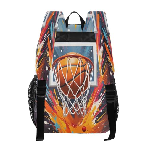 Clear Backpack for School Basketball Hoop Transparent Bookbag for Girls See Through PVC Boy Backpacks3