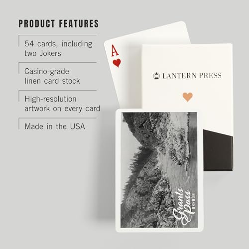 Lantern Press Grants Pass Oregon Baraja de Poker 52 cartas miniatura 3