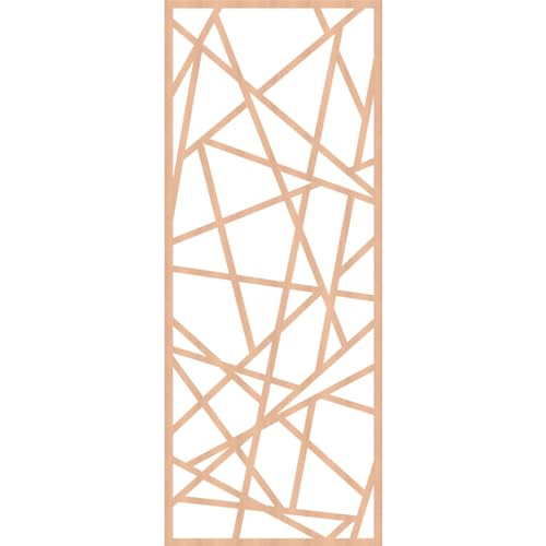 Image of Conway Decorative Pierced Fretwork Wood Wall Panels, 25 3 /8 inchW x 64 3 /8 inchH x 1 /4 inchT, Alder