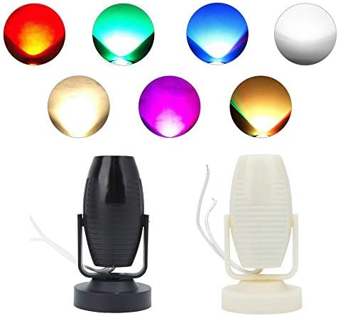 Accessoires téléphone portable 34 Mini projecteur LED pour scène, faisceau lumineux 7 couleurs, réglable, compact, portable, pour DJ, bar, club, KTV, éclairage flash AC85-265 V, intérieur et extérieur, noir et (Lumière blanche)