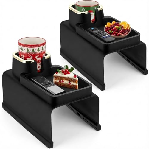 2-Pack Silicone Couch Armrest Drink Holders