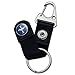GRAPHICS & MORE Ford Mustang Logo Keychain with Leather Fabric Belt Clip-On Carabiner