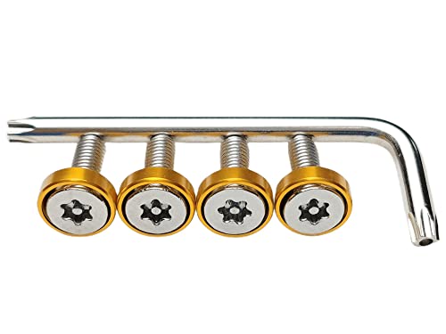 Kuroobaa �ԗp�i���o�[�v���[�g�{���g M6 ����h�~�l�W(�S�[���h)