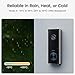 Doorbell Camera Wireless, aosu Battery-Powered Video Doorbell with Chime, 2K Resolution,Support local Storage,166° Ultra Wide Angle,180-Day Battery Life, AI Detection, Work with Alexa&Google Assistant