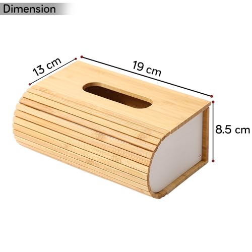 Image of HOKIPO Magnetic Wooden Tissue Box Holder (AR-5050)