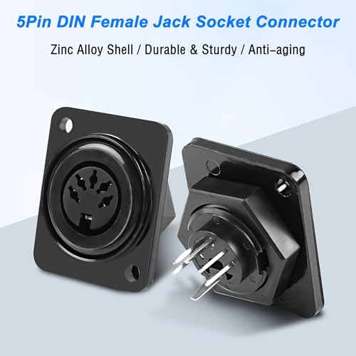 Cavo Splitter MIDI Y - Da 5 Pin Femmina A Doppio Maschio, Per Tastiere E Mixer - Foto 2