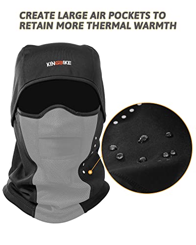 KINGBIKE Máscara de esqui Balaclava para homens e mulheres, resistente à água e à prova de vento, má