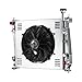 CFOTIXAR #13200 3-Row Radiator Shroud Fan For 2011-2021 Jeep Grand Cherokee Dodge Durango 5.7L V6 V8 alumin Radiador for 11-21 3.0L 3.6L 6.4L Limited Overland Summit Citadel Sport Utility 4-Door