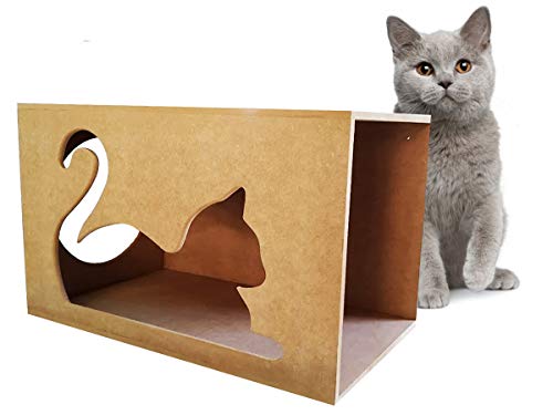 Toca Grande Para Gatos Maine Coon Mdf Crú Exclusivo