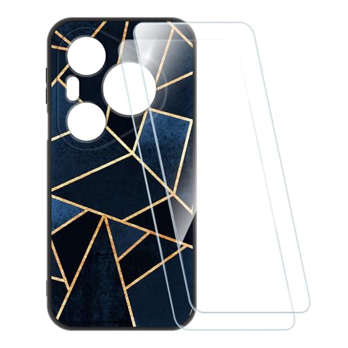 ESACMOT �v�����g�P�[�X + 2�������K���X�t�B���� Huawei Pura 90 Pro Max 4G �Ƃ̌݊�������, �Ռ��z���\�t�g�J�o�[ HD�N���A (�X�g���C�v)