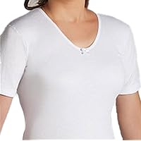 Rufino Díaz Camiseta Mujer Térmica Algodón Manga Corta (Blanco - XXL) - Suave al Tacto - para una sensación acogedora y Confortable - Ideal para el otoño/Invierno