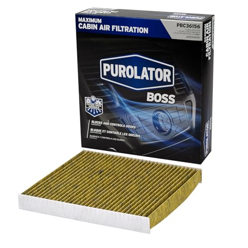 Purolator PBC36156 PurolatorBOSS Premium Cabin Air Filter with Febreze Freshness fits Select Dodge and Jeep