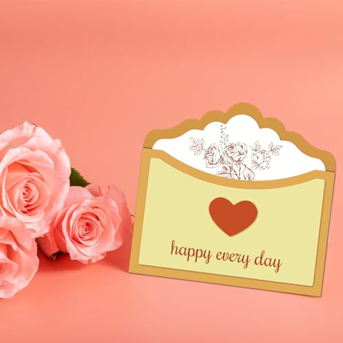 INFUNLY Envelope Die Cuts Metal Tag Cutting Dies Envelope Stamp Die Cuts for Card Making Small Christmas Envelopes Die Cuts for Gift Cards DIY Scrapbooking Album Craft Paper Cards Die Cuts