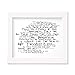 Produktbild `Noir Paranoiac` Kunstdruck - THE KILLERS - Hot Fuss - Unterzeichnet und Nummerierten Limitierte Auflage Typografie Ungerahmt 25 x 20 cm Wand Kunst Druck Text Lyrisch Plakat - Song Lyrics Art Print Poster