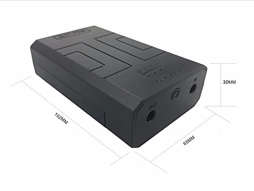 Mini UPS 4400mAh 12W Con Uscita DC12V 1A – Batteria Di Backup Per Router, Modem E Telecamere Di Sicurezza, In ABS