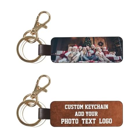 JeReVolng Custom Keychain, Personalized Leather Keychain for Christmas, Valentine's Day, Birthday, Father's Day, Anniversary, and Safe Driving Reminders Cover