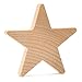 1 Inch Wooden Stars, Natural Unfinished Wooden Star Cutout Shape (1 Inch) - Bag of 100 by Woodpeckers