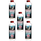 SPADO Lot de 5 Flacons 500 g Super Déboucheur Gel Ultra Concentré