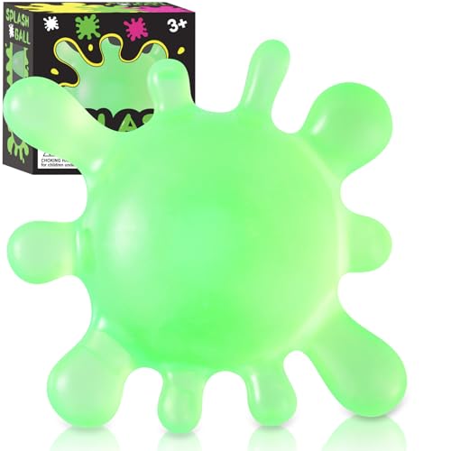 Fidget Toys Stress Balls for Kids, Splat-Tastic Squishy Toy, Stress Splat Toy, Squishies Anxiety Stress Relief, Ice Squishy Stress Cube Malt Sugar Balls, Sensory Ball for Kids with Autism