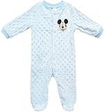 Disney Baby Sleep N? Play Velour Footed Coverall: Mickey, Minnie, Winnie The Pooh (Newborn), Mickey...