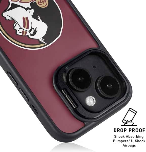 Skinit Kickstand Phone Case Compatible with iPhone 14 - Officially Licensed Florida State FSU Seminoles Design