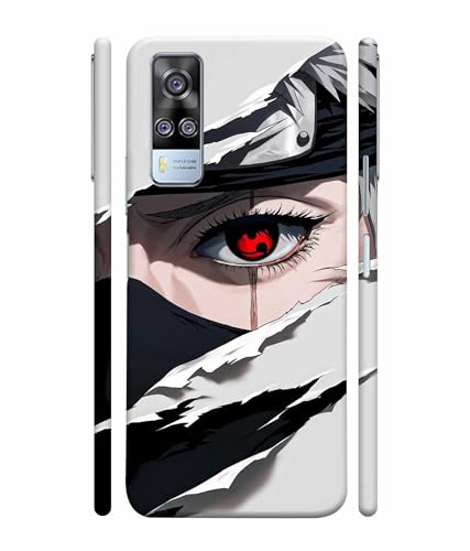 Image of Red Eyes Printed Hard Back Case Cover & Compatible for Vivo Y51 / Vivo Y31 / Vivo Y51A (Multicolor) - D1811