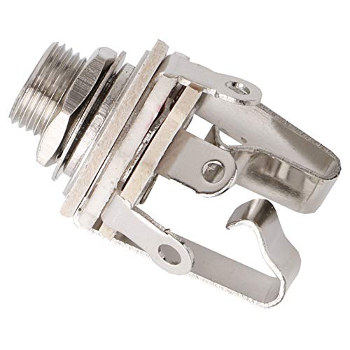 5Pcs 6.35Mm Stereo Jack Socket 3P Connector Pickup Jack Socket 6.5Mm Vrouwelijke 2 Kanaals Input Aansluiting Jacks Voor Elektrische Gitaren