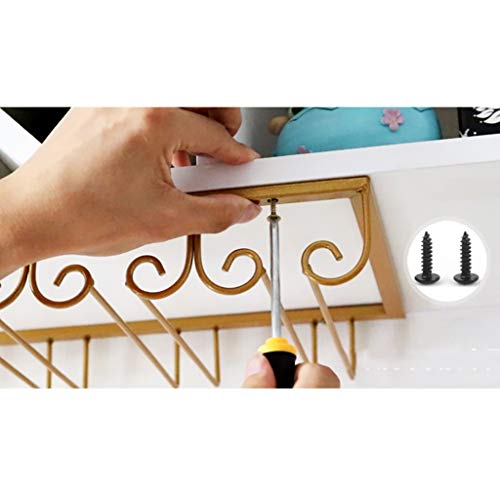 Soporte para botellas de vino de hierro forjado blanco miniatura 2