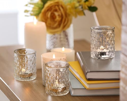 Tripodbird 3401 36Pcs Clear Votive Candle Holders, Glass Candle Holders For Wedding Table Decorations, Tea Light Candle Holder thumb #4