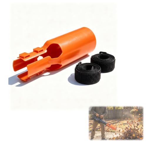 Leaf Blower Air Booster - Airflow Amplifier Turbo Extension Fits 2-4 Inch Nozzle High-Speed Extension for Yard Lawn Leaf/Gravel/Light Snow/Debris CleanupOrange 1PC