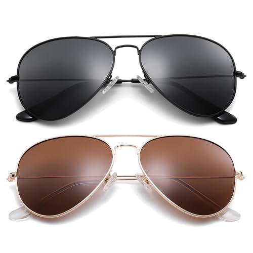 Image of Pro Acme Aviator Sunglasses for Men Women Classic Polarized UV400 Protection