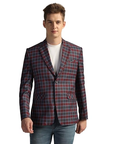 Image of TAHVO Tweed Blazer for Men - Formal & Casual Winter Wear Blazer