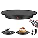 RCBDBSM Base Giratoria Eléctrica de 60 cm, 360° Plataforma Rotatoria con Control Remoto, para Tomar Fotos, Video, Fotografía de Productos, Blanco/Negro, Diámetro de 42 cm,Black