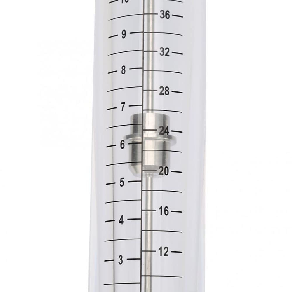 Flussometro a tubo, LZM-20G Misuratore di portata liquido acrilico trasparente, Flussometro ad alta precisione, 1-10 GPM e 4-40 LPM, filettatura interna da 3/4 "