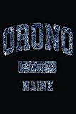 Orono Maine Me Vintage Athletic Sports Design: Note-Taking and Organization for College Success: 6 x 9 Inches, 120 Pages of Strategies and Tools for High School and College Students