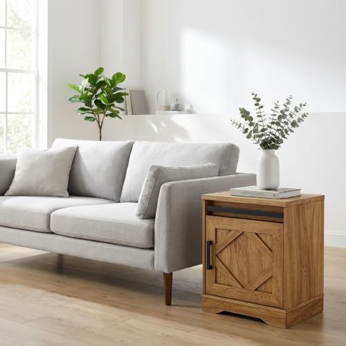 Image of WAMPAT 24.3 inch H Vintage Farmhouse Style End Table