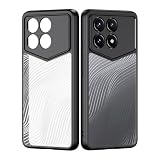 iYiTai Poco F6 Pro 用 ケース 5G 2重 構造 [TPU+PC] マット・水紋 ストラップホール付き 薄型 軽量 落下防止 傷防止 精密穴位置 ポコf6プロ カバー(マット・クリア・水紋)