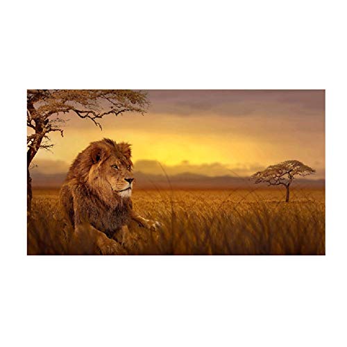 Toile peinture animal lion de qualité supérieure pour décoration murale